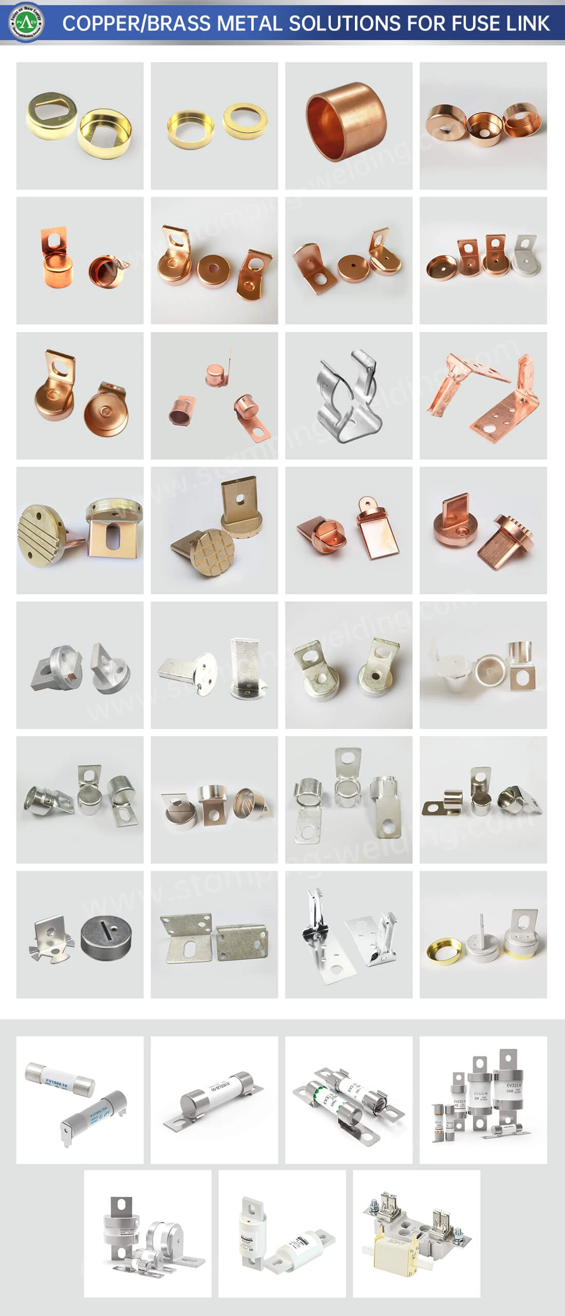 Brass Copper Contact Cap Knife for EV PV Fuses Brass Copper Contact Cap Knife for EV PV Fuses