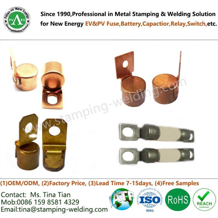 Χάλκινο μεταλλικό καπάκι με αντίσταση συγκόλλησης για ασφάλεια