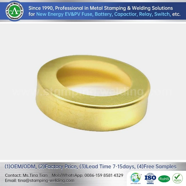 Brass inner cap for DC fuse
