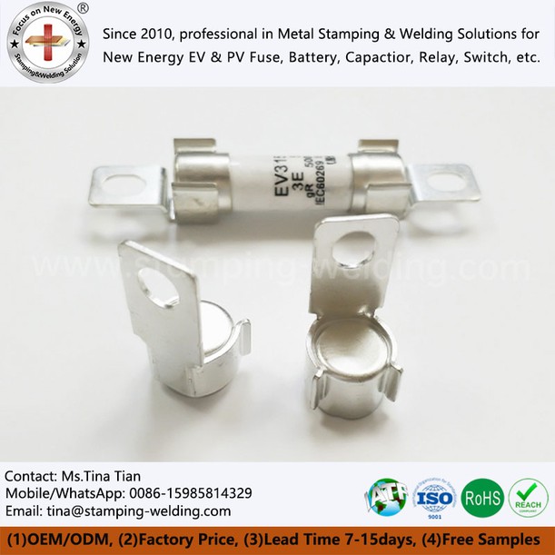 Copper Cap Contact for Electric Vehicle Fuse Copper Cap Contact for Electric Vehicle Fuse