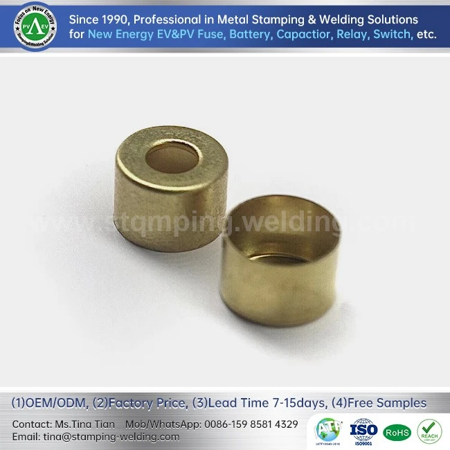 Brass Inner Cap Of PV Fuse Brass Inner Cap Of PV Fuse