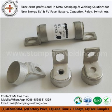 Matte Tin-plated Copper Cap For Energy Storage Fuse